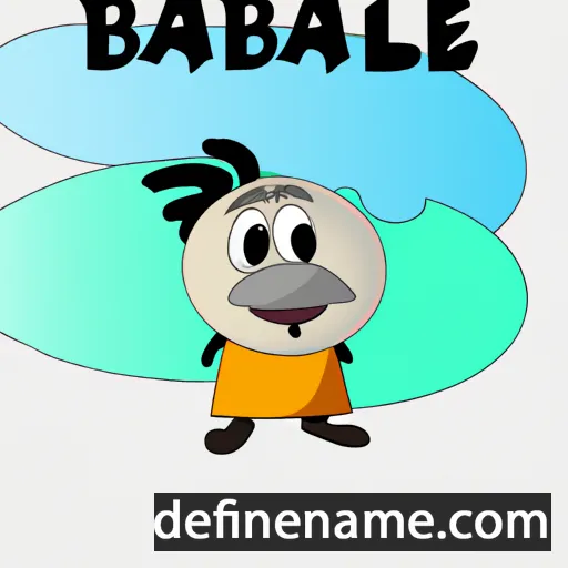 cartoon of the name Babale