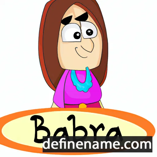 cartoon of the name Babara