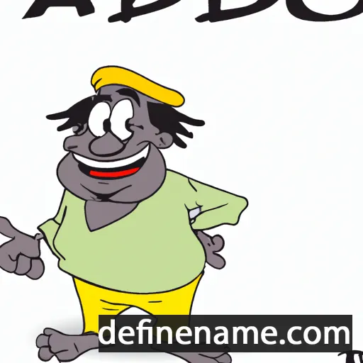 cartoon of the name Babatope