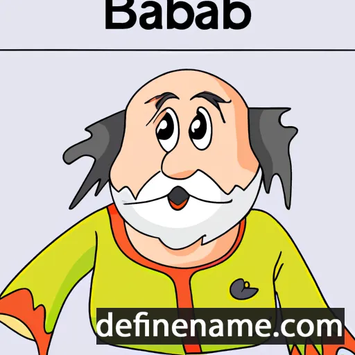 cartoon of the name Babawar