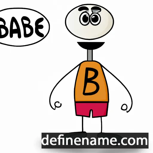 cartoon of the name Babek