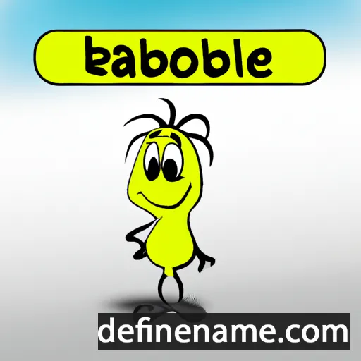 cartoon of the name Babiole