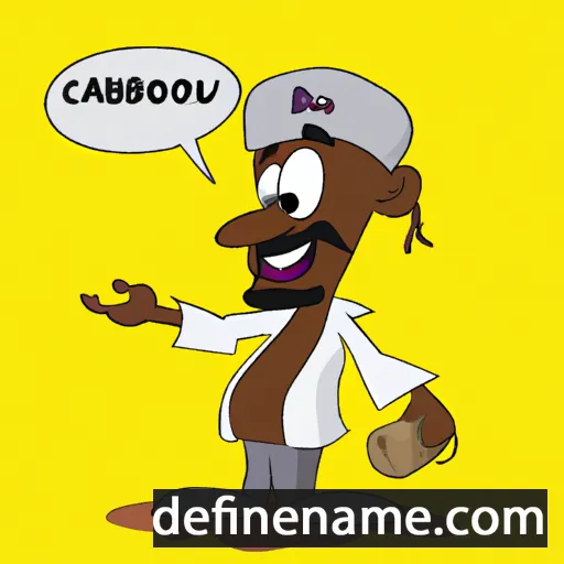 cartoon of the name Baboucarr