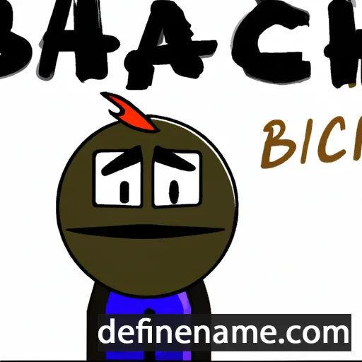 cartoon of the name Bachis