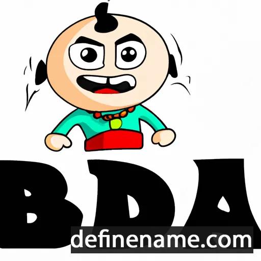 cartoon of the name Bada