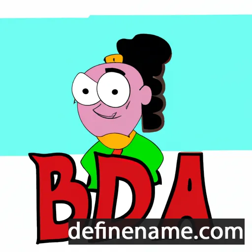 cartoon of the name Bada