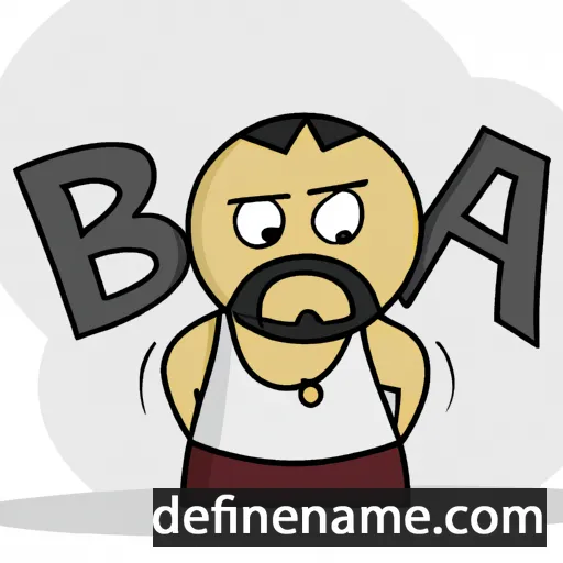 cartoon of the name Bada