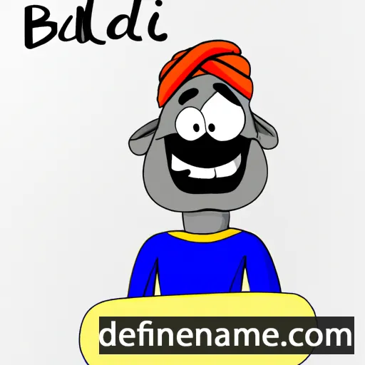 cartoon of the name Badal