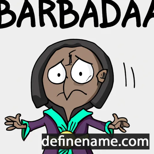 cartoon of the name Badariah