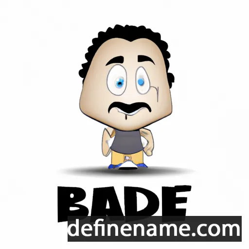 cartoon of the name Bade