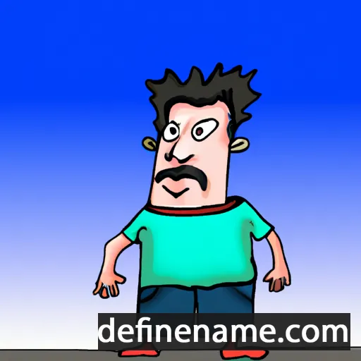 cartoon of the name Bade