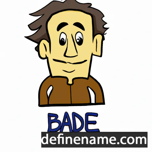 cartoon of the name Bade