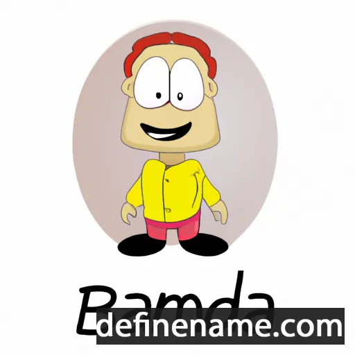 cartoon of the name Badema