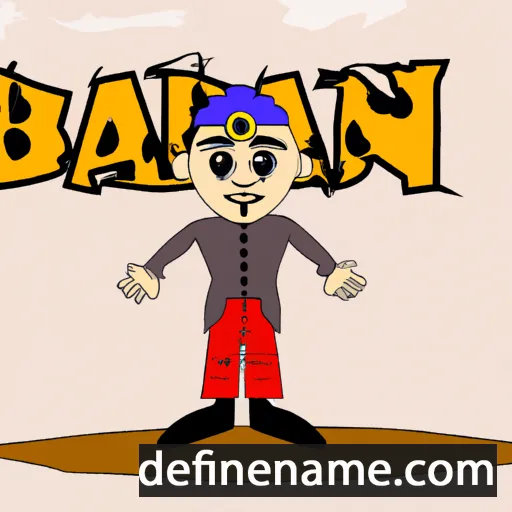 cartoon of the name Badîn