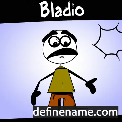 cartoon of the name Badillo