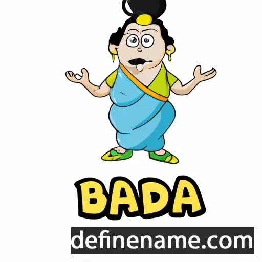 cartoon of the name Badma