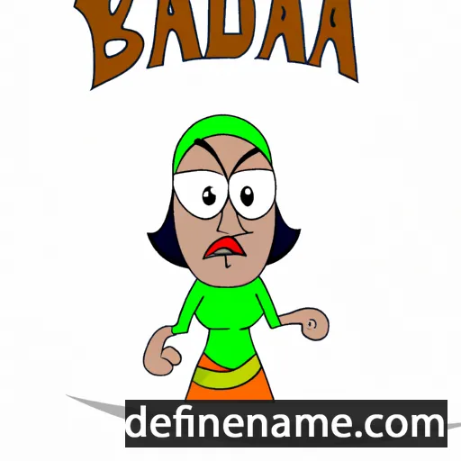 cartoon of the name Badra