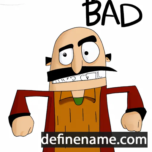 cartoon of the name Badrig