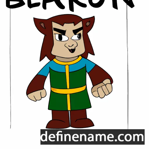 cartoon of the name Bæron