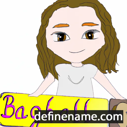 cartoon of the name Baeleigh