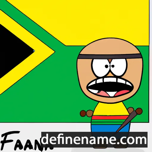 cartoon of the name Bafana