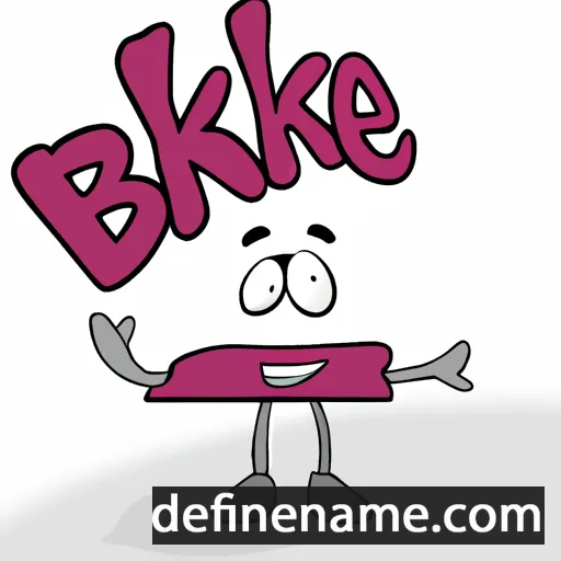 cartoon of the name Bafke