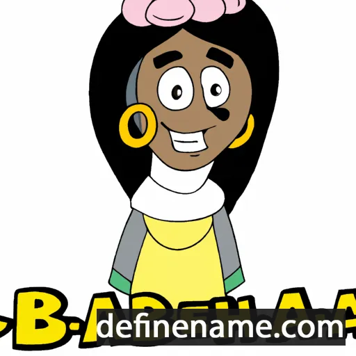 cartoon of the name Baheejah