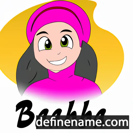 cartoon of the name Bahijah