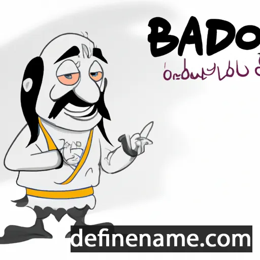 cartoon of the name Bahodir