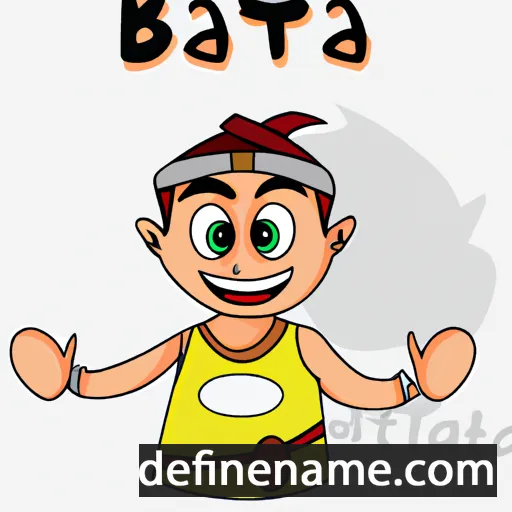 cartoon of the name Bahta