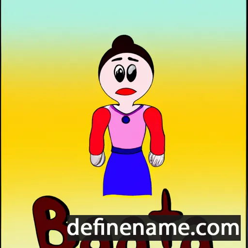 cartoon of the name Bahta