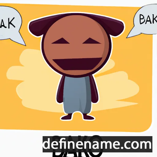 cartoon of the name Baiko