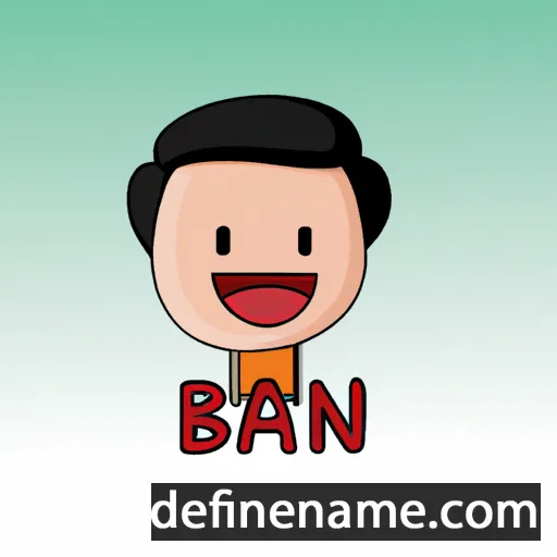 cartoon of the name Bàn