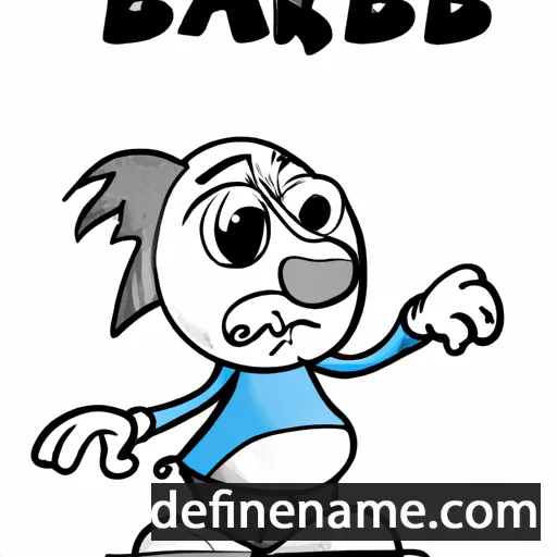 cartoon of the name Bärbl