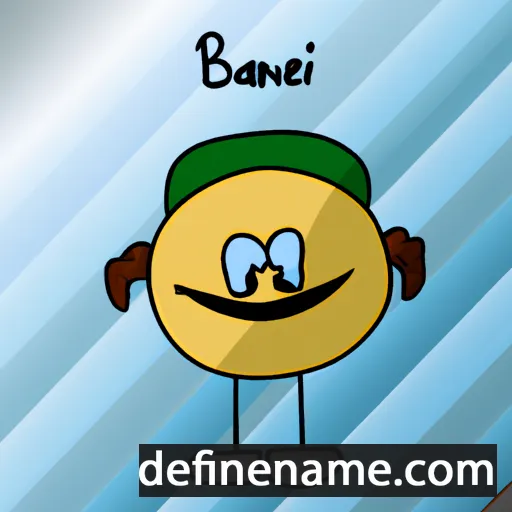 cartoon of the name Bănel