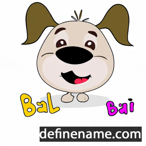 cartoon of the name Bailu