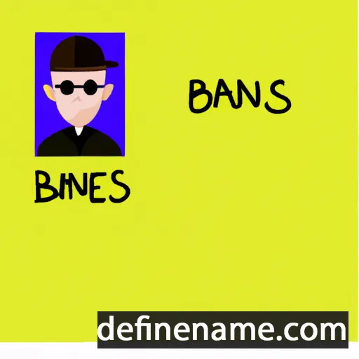 cartoon of the name Baines