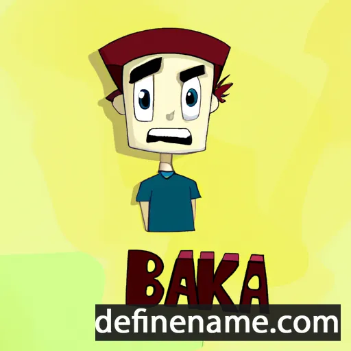 cartoon of the name Baka