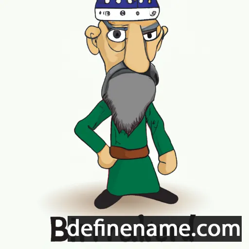 cartoon of the name Bakhretdin