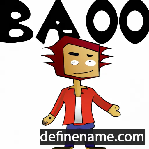 cartoon of the name Bako