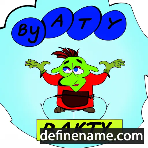 cartoon of the name Bakyt