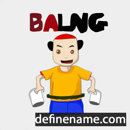 cartoon of the name Balang