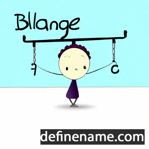 cartoon of the name Balanice