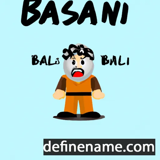 cartoon of the name Balasan