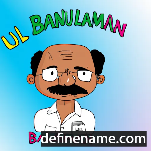 cartoon of the name Balasubramaniam