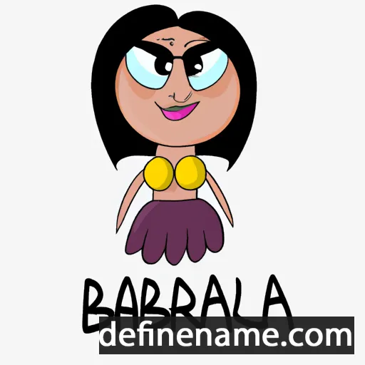 cartoon of the name Balbara