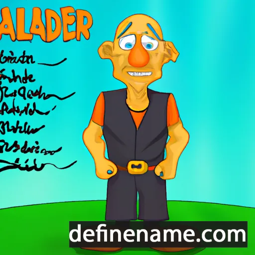 cartoon of the name Balderik