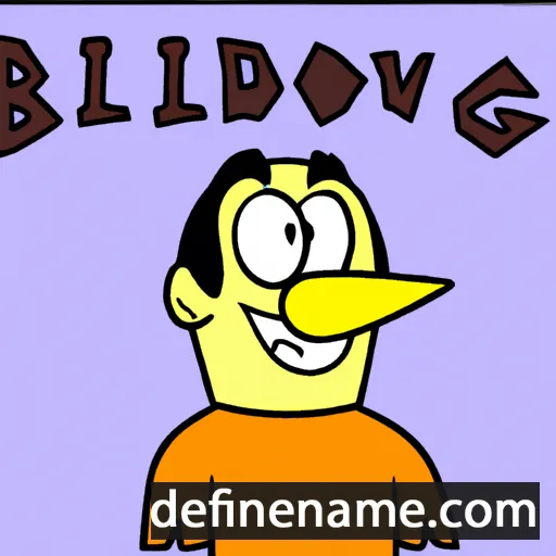 cartoon of the name Baldovín