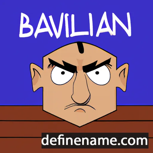 cartoon of the name Baldvin