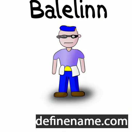 cartoon of the name Balentín